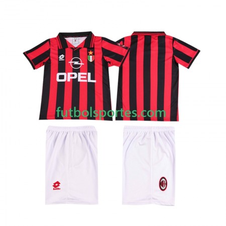 Camiseta AC Milan Retro Niño Primera Equipación 1996 1997
